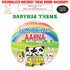 Baby Bus Theme Round Backdrop - image 1 of 4 | Party Supplies India
