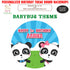 Baby Bus Theme Round Customized Backdrop - image 1 of 4 | Party Supplies India