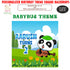 Baby Bus Theme Personalized Square Backdrop - image 1 of 3 | Party Supplies India
