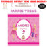 Barbie Theme Personalized Square Backdrop - image 1 of 3 | Party Supplies India