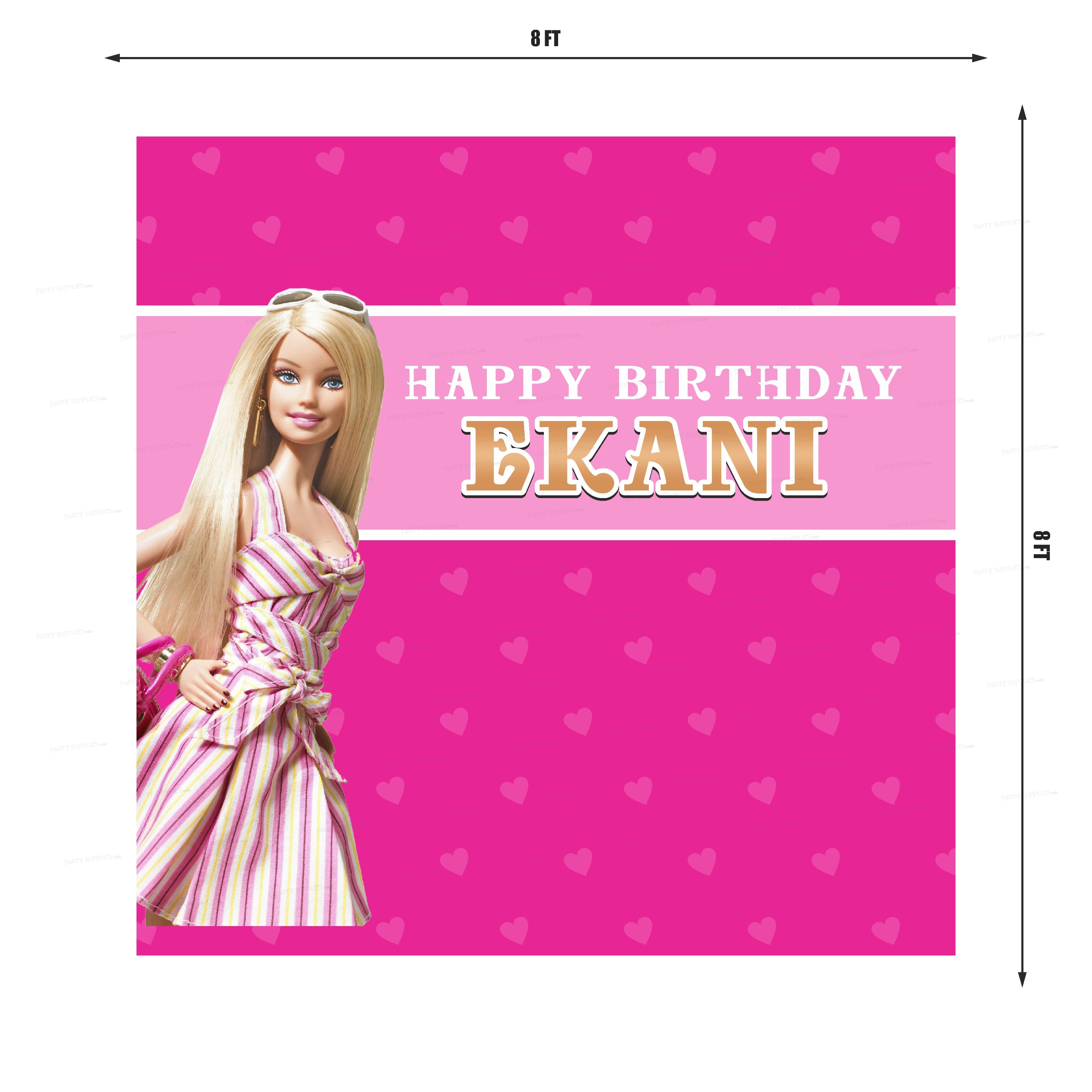 Barbie Theme Square Backdrop