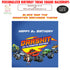 Blaze and the Monster Machines Theme Customized Square Backdrop - image 1 of 3 | Party Supplies India