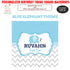 Blue Elephant Theme Customized Square Backdrop Backdrop - image 1 of 3 | Party Supplies India