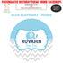 Blue Elephant Theme Customized Round Backdrop - image 1 of 4 | Party Supplies India