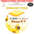 Bumble Bee Theme Customized  Round Backdrop - image 1 of 4 | Party Supplies India