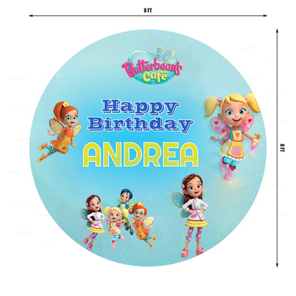 Butter Beans Theme Customized Round Backdrop - image 3 of 4 | Party Supplies India