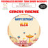 Circus Theme Round Backdrop - image 1 of 4 | Party Supplies India