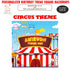 Circus Theme Customized Square Backdrop - image 1 of 3 | Party Supplies India