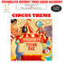 Circus Theme Personalized Square Backdrop - image 1 of 3 | Party Supplies India