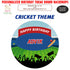 Cricket Theme Customized Round  Backdrop - image 1 of 4 | Party Supplies India