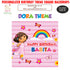 Dora Theme Rainbow Square Backdrop - image 1 of 3 | Party Supplies India