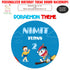 Doraemon Theme Personalized Round Backdrop - image 1 of 4 | Party Supplies India