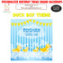 Duck Theme Boy with Name Square Backdrop - image 1 of 3 | Party Supplies India