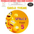 Emoji Theme Round Backdrop - image 1 of 4 | Party Supplies India