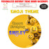 Emoji Theme Round Customized Backdrop - image 1 of 4 | Party Supplies India