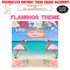 Flamingo Theme customized Square Backdrop - image 1 of 3 | Party Supplies India