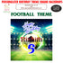 Football Theme Customized Square Backdrop - image 1 of 3 | Party Supplies India