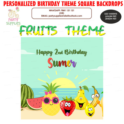 PSI Fruits Theme Square Backdrop