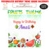 Fruits Theme Classic Square Backdrop - image 1 of 3 | Party Supplies India