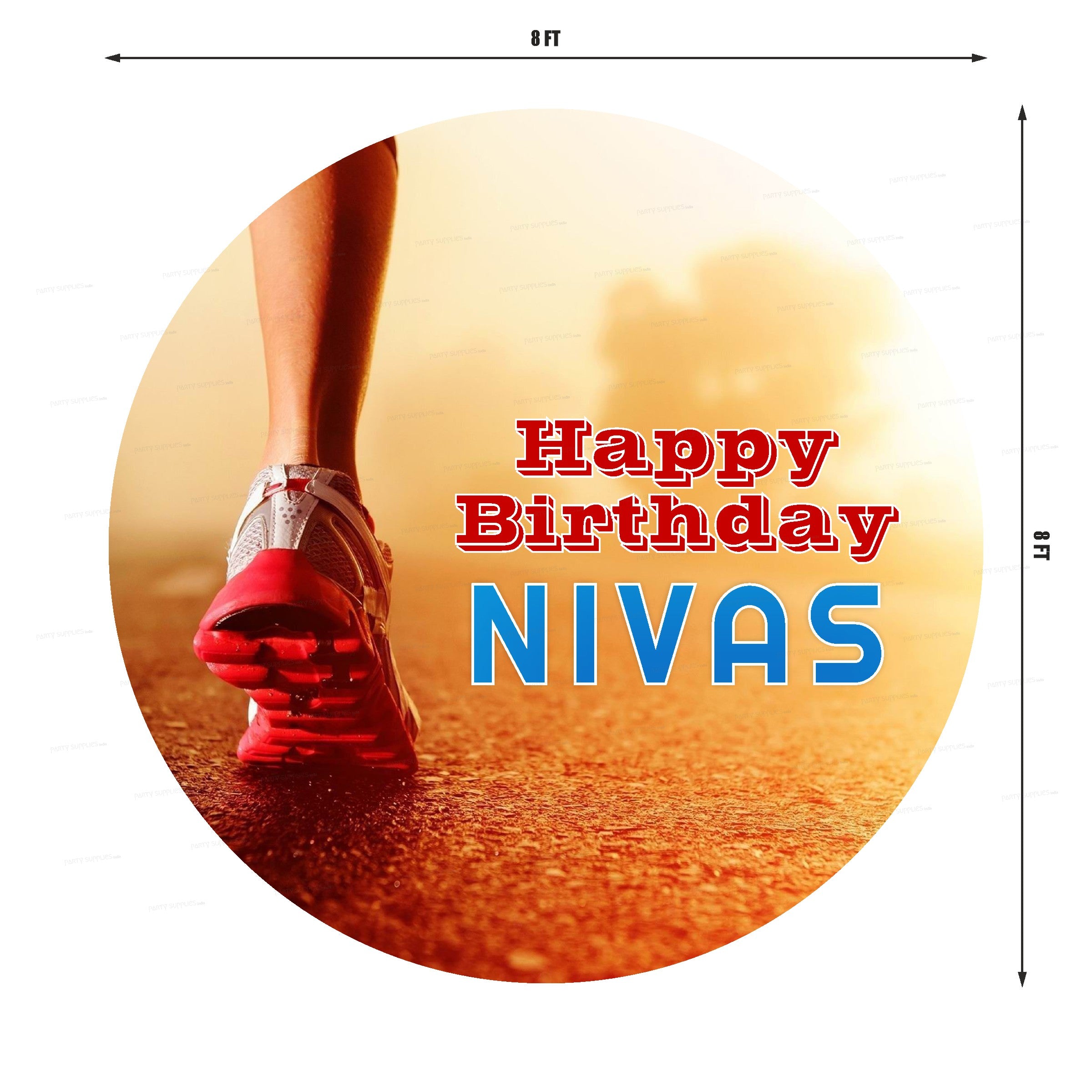 Marathon Theme Customized Backdrop