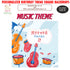 Music Theme Square Backdrop - image 1 of 3 | Party Supplies India