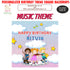 Music Theme Customized Square Backdrop - image 1 of 3 | Party Supplies India