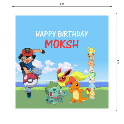 Pokemon Theme Classic Square Backdrop