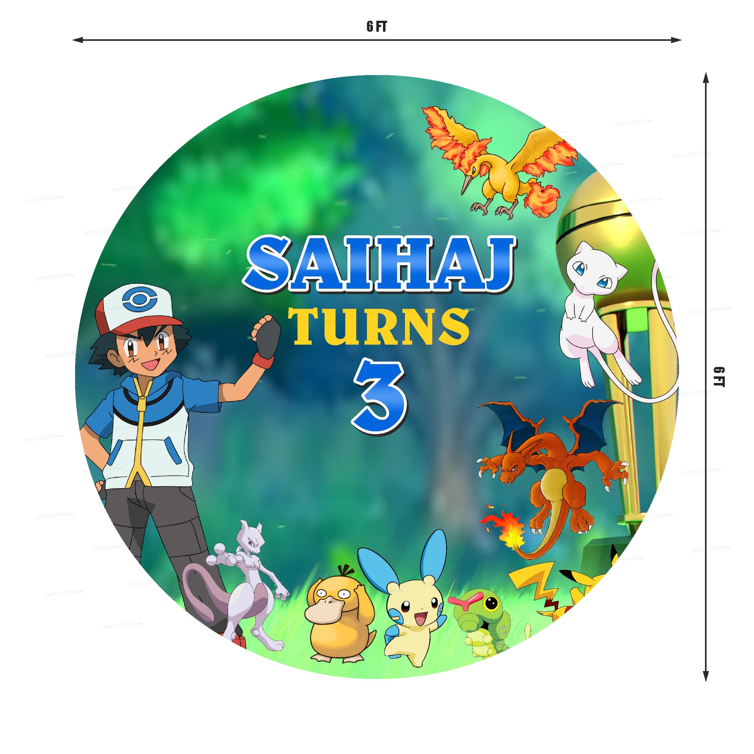 Pokemon Theme Premium Backdrop