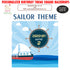 Sailor Theme Personalized Square Backdrop - image 1 of 3 | Party Supplies India