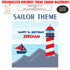 Sailor Theme Premium  Square Backdrop - image 1 of 3 | Party Supplies India