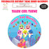 Shark Girl Round Backdrop - image 1 of 4 | Party Supplies India