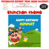Shinchan Theme Customized Square Backdrop - image 1 of 3 | Party Supplies India