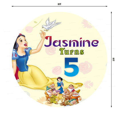 Snow And White Theme Backdrop