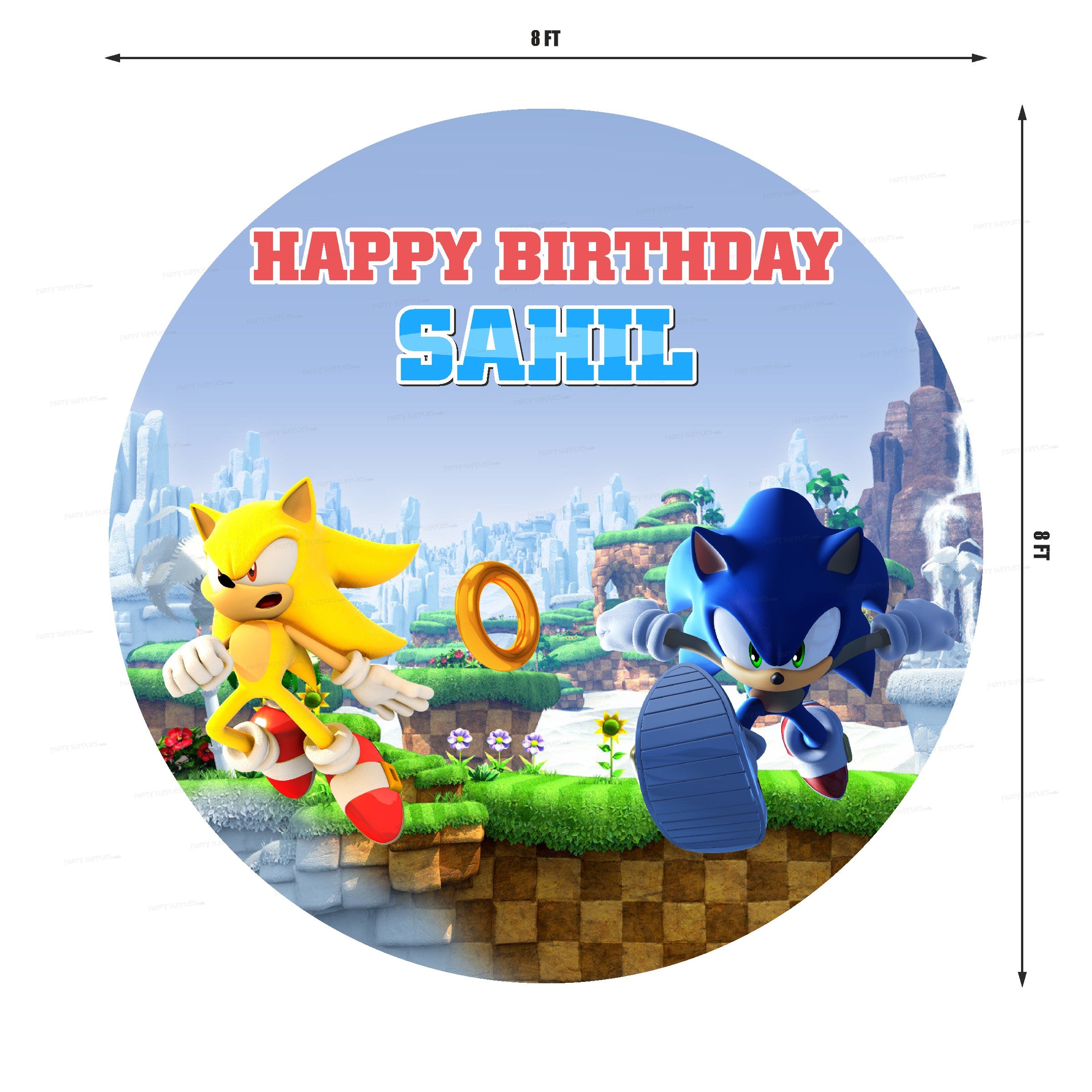 PSI Sonic the Hedgehog Theme Standard Backdrop
