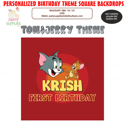 PSI Tom &amp; Jerry Theme Square Backdrop