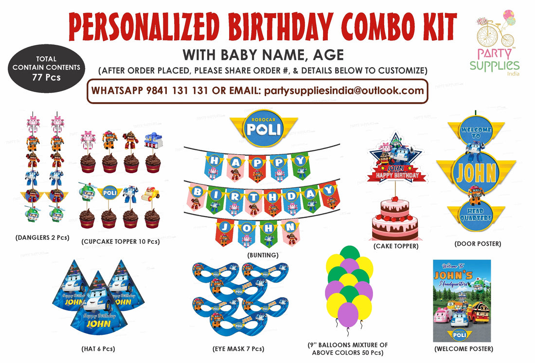 Robo Poli Theme Preferred Combo Kit