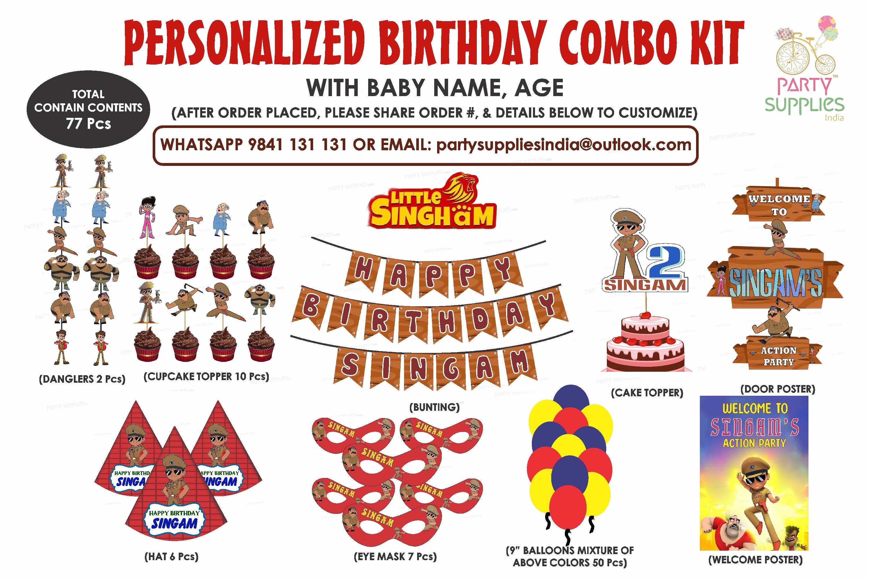 Little Singham Theme Preferred Combo Kit