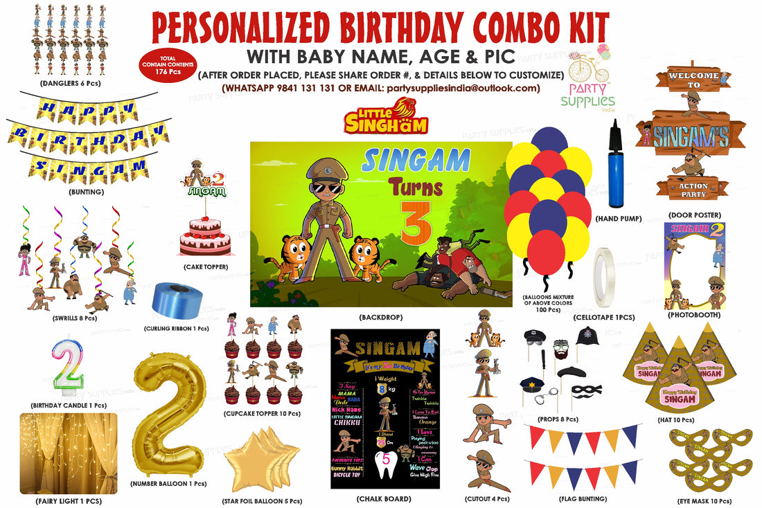 Little Singham Theme Premium Combo Kit