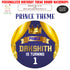 Prince Theme Round Backdrop - image 1 of 4 | Party Supplies India