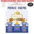Prince Theme Customized Square Backdrop - image 1 of 3 | Party Supplies India