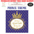 Prince Theme Personalized Square Backdrop - image 1 of 3 | Party Supplies India