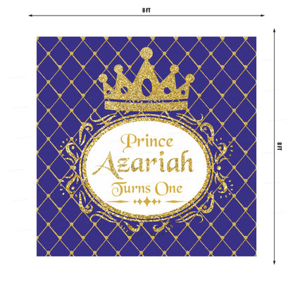 Prince Theme Personalized Square Backdrop