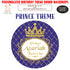 Prince Theme Personalized Round Backdrop - image 1 of 4 | Party Supplies India