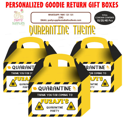 Quanrantine Theme Goodie Return Gift Boxes