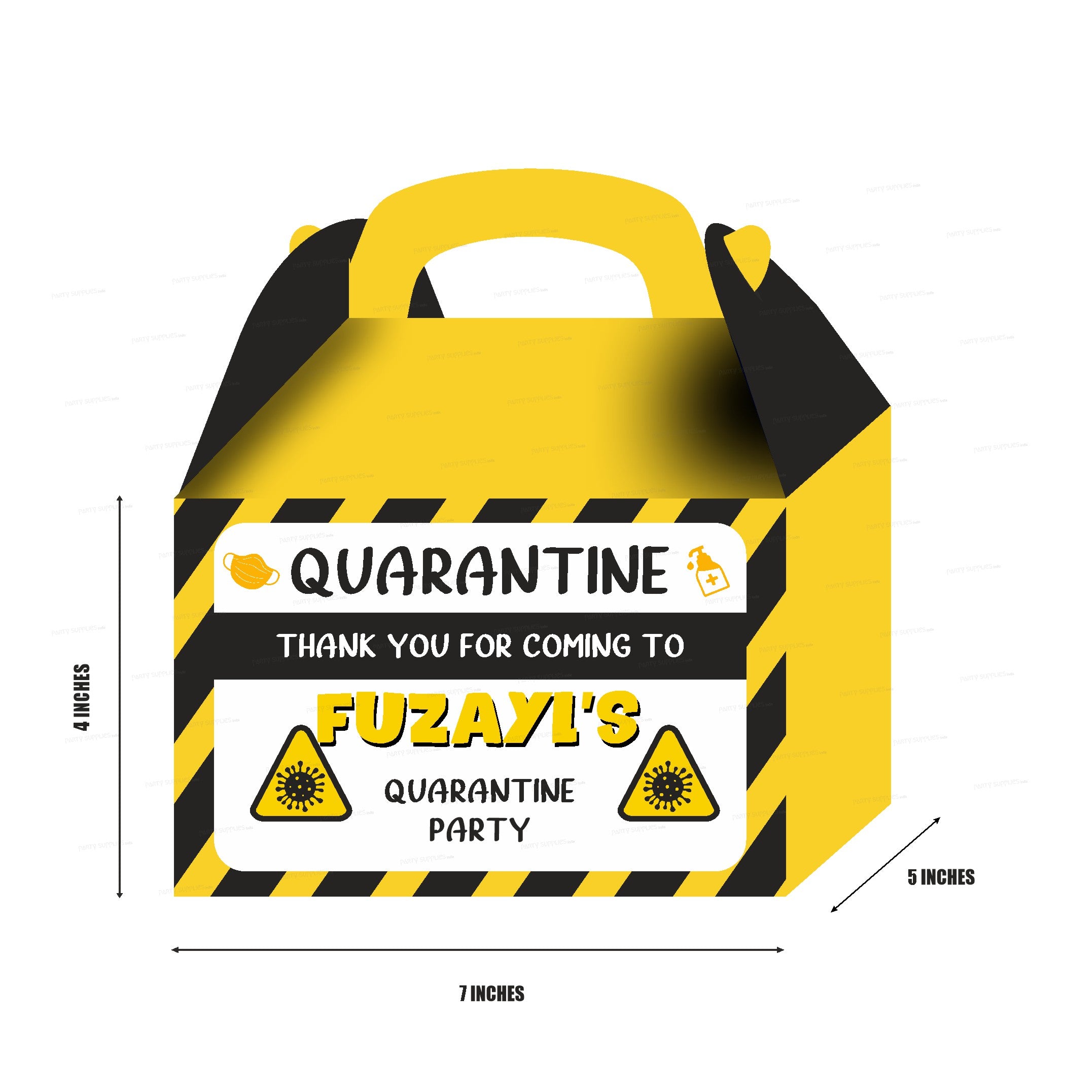 Quanrantine Theme Goodie Return Gift Boxes