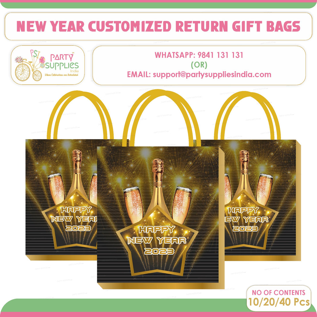PSI  New Year Theme Return Gift Bag