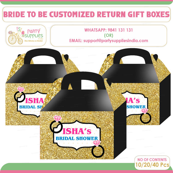 Bride to Be Theme Goodie Return Gift Boxes