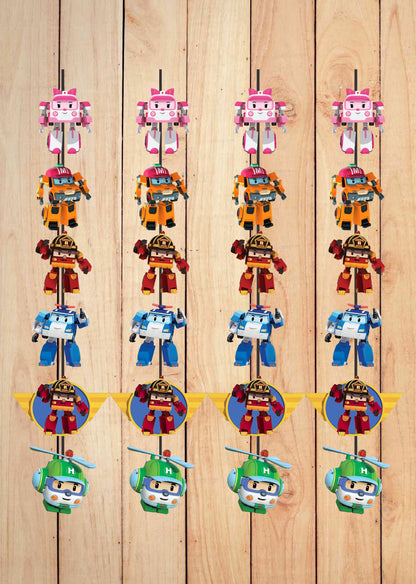 Robo Poli  Theme Customized Dangler