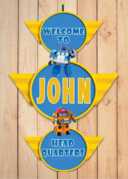 Robo Poli  Door Poster