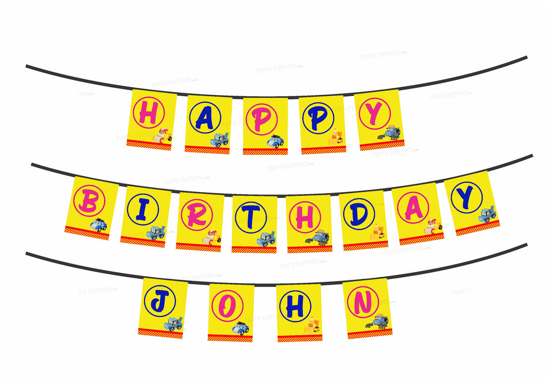 Robo Poli Theme Personalized Hanging